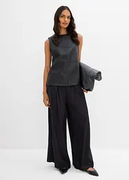 Lederimitat-Top, bonprix