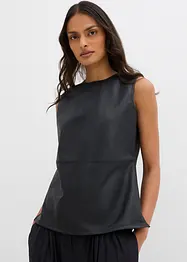 Lederimitat-Top, bonprix
