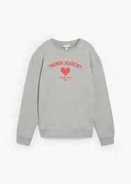 Sweatshirt aus weichem Bio-Baumwoll-Mix, bonprix