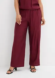 Schlupfhose aus strukturiertem Viskose-Mix, bonprix