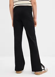 Lot de 2 pantalons évasés en jersey coton extensible, bonprix