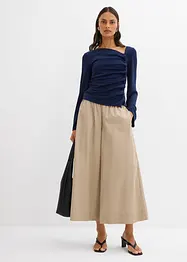 Langarmshirt aus Rippe, bonprix