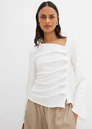 Langarmshirt aus Rippe, bonprix