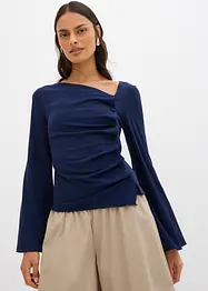 Langarmshirt aus Rippe, bonprix