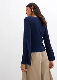 Langarmshirt aus Rippe, bonprix