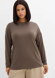 T-shirt manches longues en viscose extensible, bonprix