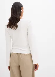 Langarmshirt aus Rippe, bonprix