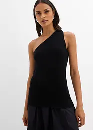 Off-Shoulder Stricktop aus Viskose-Mix, bonprix
