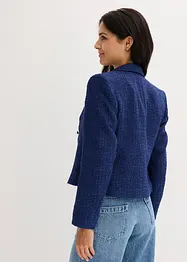 Doppelreihiger Kurzblazer mit Strukturmuster, bonprix
