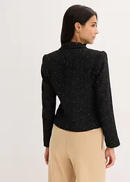Doppelreihiger Kurzblazer mit Strukturmuster, bonprix
