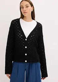 Ajour-Strickjacke, bonprix