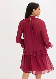 Chiffonkleid mit Volants, bonprix