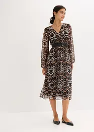 Midikleid aus softem Mesh, bonprix