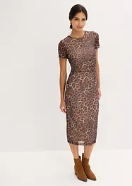 Midikleid aus softem Mesh, bonprix