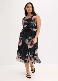 Midikleid aus softem Mesh, bonprix
