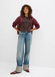 Jean droit, taille haute, bonprix
