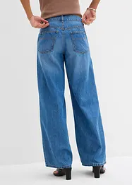 Wide-Leg-Jeans Mid Waist, bonprix