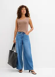 Wide-Leg-Jeans Mid Waist, bonprix