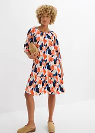 Tunika-Kleid aus Borkencrepe, bonprix