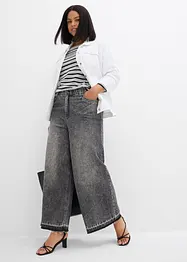 Wide-Leg-Jeans High Waist, cropped, bonprix