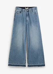 Wide-Leg-Jeans High Waist, cropped, bonprix