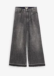 Wide-Leg-Jeans High Waist, cropped, bonprix
