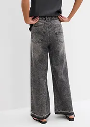 Wide-Leg-Jeans High Waist, cropped, bonprix