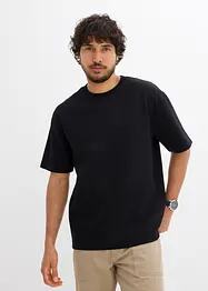 T-Shirt aus heavy Strukturjersey, Loose Fit, bonprix