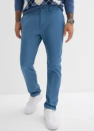 Regular-Fit Bundfaltenhose aus Baumwoll-Twill, Straight, bonprix
