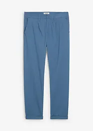 Regular-Fit Bundfaltenhose aus Baumwoll-Twill, Straight, bonprix