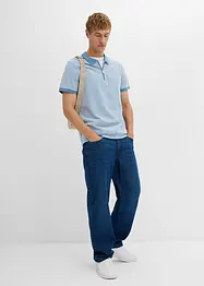 Piqué-Poloshirt mit Reißverschluss, bonprix