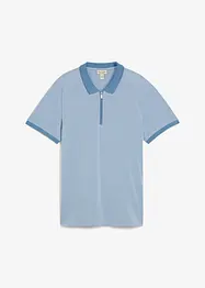Piqué-Poloshirt mit Reißverschluss, bonprix