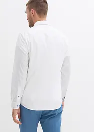 Business-Hemd mit Kontrastdetails aus reiner Baumwolle, Regular Fit, bonprix