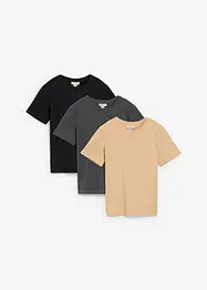 Lot de 3 T-shirts 100% coton, bonprix