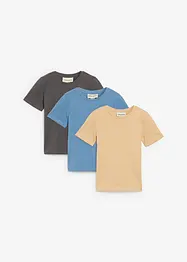 Lot de 3 T-shirts 100% coton, bonprix