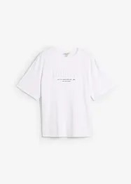 T-Shirt mit 3D-Print aus reiner Bio-Baumwolle, Loose Fit, bonprix