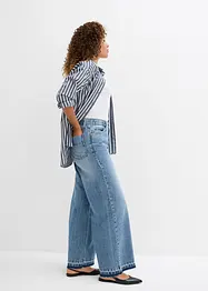 Wide-Leg-Jeans High Waist, cropped, bonprix