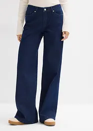 Wide-Leg-Jeans, Mid Waist, Low Stretch Full Length, bonprix