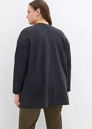 Long-Sweatjacke aus weichem Baumwoll-Mix, bonprix
