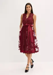 Dirndl avec broderie et jupe en velours (ens. 2 pces), bonprix