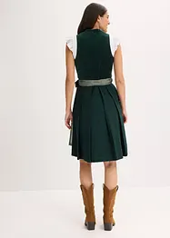 Dirndl mit Samt in Midilänge (2-tlg.Set), bonprix