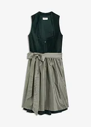Dirndl mit Samt in Midilänge (2-tlg.Set), bonprix