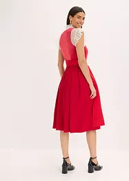 Dirndl mit Samt in Midilänge (2-tlg.Set), bonprix