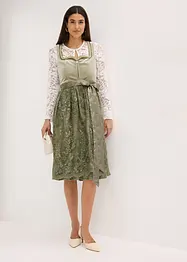 Dirndl mit Pailletten Schürze (2-tlg.Set), bonprix