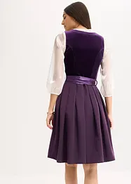 Dirndl mit Samt in Midilänge (2-tlg.Set), bonprix