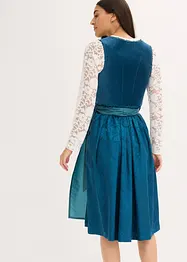 Dirndl mit Samt in Midilänge (2-tlg.Set), bonprix