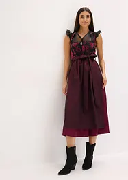 Dirndl mit Samt in Midilänge (2-tlg.Set), bonprix