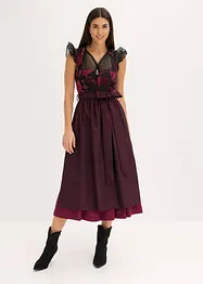 Dirndl mit Samt in Midilänge (2-tlg.Set), bonprix