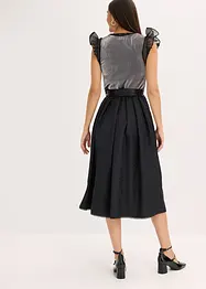Dirndl mit Samt in Midilänge (2-tlg.Set), bonprix