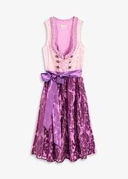 Dirndl mit Pailletten Schürze (2-tlg.Set), bonprix